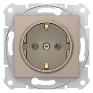 Gniazdka elektryczne - Schneider Electric Sedna Gniazdo pojedyncze z/u SCHUKO satyna SDN3000568 SDN3000568 - miniaturka - grafika 1