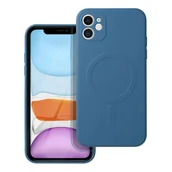 Etui i futerały do telefonów - OEM Futerał Silicone Mag Cover Do Iphone 11 Niebieski - miniaturka - grafika 1