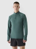 Koszulki sportowe męskie - 4F Koszulka funkcyjna w kolorze zielonym - miniaturka - grafika 1