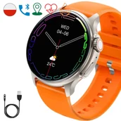 Smartwatch - Rubicon Melissa Amoled Pomarańczowy - miniaturka - grafika 1