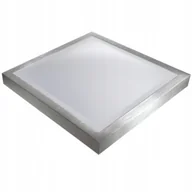 Lampy sufitowe - Panel Led Natynkowy Plafon Lampa 24W 38cm Srebrny - miniaturka - grafika 1