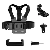 Akcesoria do kamer sportowych - GoPro Chest Strap zestaw akcesoriów do GoPro, DJI, Insta360, SJCam, Eken - miniaturka - grafika 1