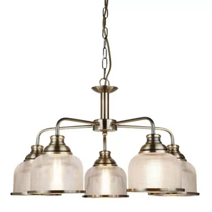 Searchlight Lampa wisząca Bistro II, postarzany mosiądz - Lampy sufitowe - miniaturka - grafika 1