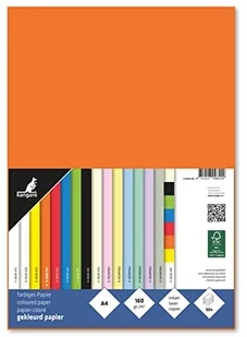Papier Kangaro A4 160 gr pomarańczowy opakowanie 50 arkuszy - Kalki - miniaturka - grafika 1