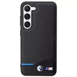Etui BMW do Samsung Galaxy S23+ Plus Leather Carbon czarny - Etui i futerały do telefonów - miniaturka - grafika 3