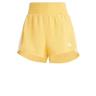 adidas Damskie szorty Pacer Training z 3 paskami tkane z wysokim stanem, XL5 czarne, Czarny, XL - Spodenki damskie - miniaturka - grafika 1