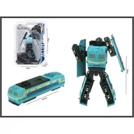 Figurki dla dzieci - ROBOT POCIĄG 10CM METAL 39085 HIPO - miniaturka - grafika 1