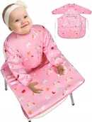 Śliniaki i fartuszki - Śliniak Dla Dziecka Wodoodporny Z Długim Rękawem Komfortowy I Praktyczny - miniaturka - grafika 1