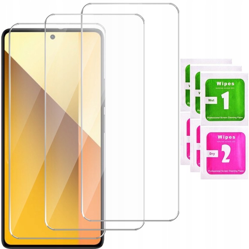 3x SZKŁO HARTOWANE do XIAOMI REDMI NOTE 13 5G SZYBKA NA EKRAN 9H 3-PAK