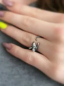 Pierścionki - Szara myszka - pierścionek regulowany - miniaturka - grafika 1