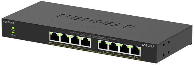 Netgear Switch 8 port PoE Gigabit Unmanaged GS308LP GS308LP-100EUS