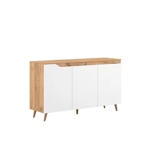 Komoda 3D Biała Tue Vivaldi Meble Biały, Dąb Craft Złoty - Komody - miniaturka - grafika 1