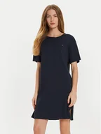 Bielizna nocna - Tommy Hilfiger Koszula nocna UW0UW05569 Granatowy Relaxed Fit - miniaturka - grafika 1