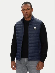 KARL LAGERFELD Bezrękawnik 505711 553590 Granatowy Regular Fit - Kamizelki męskie - miniaturka - grafika 1