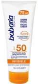 Balsamy i kremy do opalania - Krem przeciwsłoneczny Babaria Facial Cream Invisible SPF50 75 ml (8410412490047) - miniaturka - grafika 1