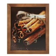 Zegary - Fotografia w ramie brązowej z zegarem - miniaturka - grafika 1