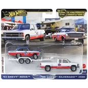 Samochody i pojazdy dla dzieci - '63 Chevy Nova + '88 Chevy Silverado 3500 Hot Wheels Premium 1:64 - miniaturka - grafika 1