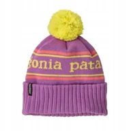 Czapki dla dzieci - Czapka dziecięca Patagonia Powder Town Beanie Park Stripe Brisk Purple - miniaturka - grafika 1