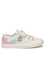 Buty dla dziewczynek - Geox Trampki J Gisli J554NC 10 C0406 D Biały - miniaturka - grafika 1