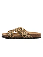 Klapki i japonki damskie - billowy Klapki w kolorze brązowo-beżowym - miniaturka - grafika 1