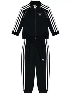 Dresy i komplety dla chłopców - Adidas Dres adicolor Sst GN8441 Czarny Regular Fit - grafika 1