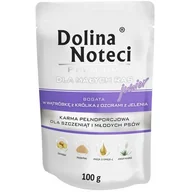 Mokra karma dla psów - Dolina Noteci Premium Pies Junior Wątróbka z królika i ozory z jelenia saszetka 100g MS_15854 - miniaturka - grafika 1