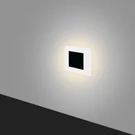Oprawy, klosze i abażury - Wpustowa lampa schodowa Lesel 1008B2103 Elkim LED 1W 3000K IP44 czarna - miniaturka - grafika 1