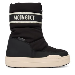 Śniegowce Moon Boot Jr Park Zip High Wp 80D3440080 D Czarny - Buty dla dziewczynek - miniaturka - grafika 1