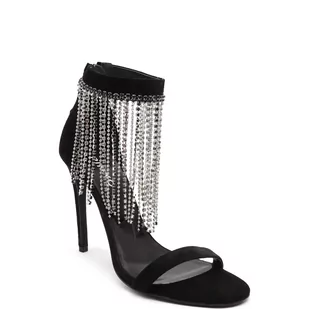 Pinko Skórzane sandały na szpilce SALOME - Sandały damskie - miniaturka - grafika 1