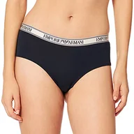 Spodnie damskie - Emporio Armani Damskie spodnie Cheeky Pants Iconic z logo, morski, L - miniaturka - grafika 1