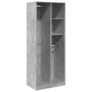 vidaXL Szafa betonowa szara 80x50x200 cm materiał drewnopochodny - Szafy - miniaturka - grafika 1