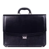 Teczki i aktówki - Teczka męska KEMER S 622/MB Czarna - miniaturka - grafika 1