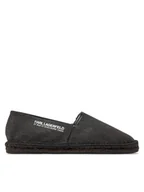 Espadryle męskie - KARL LAGERFELD Espadryle KL70119 Czarny - miniaturka - grafika 1