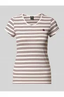 Koszulki i topy damskie - T-shirt z wyhaftowanym logo - G-Star Raw - miniaturka - grafika 1