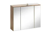Meble łazienkowe - Szafa z lustrem I oświetleniem 80 cm Remik riviera - miniaturka - grafika 1