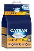 Żwirek dla kotów - Catsan Ultra Żwirek zbrylający się - 2 x 15 l 447604.1 - miniaturka - grafika 1