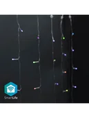 Systemy inteligentnych domów - Nedis SmartLife Stringlight/Decorative LED Curtains - 3x3 meter - RGB - miniaturka - grafika 1