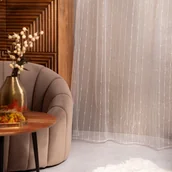 Firany - Firanka żakardowa z taśmą B2 ESSENTIALS biała 140x250 cm HOMLA - miniaturka - grafika 1