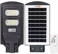 Lampy ogrodowe - Lampa solarna LED latarnia uliczna czujnik + pilot - miniaturka - grafika 1