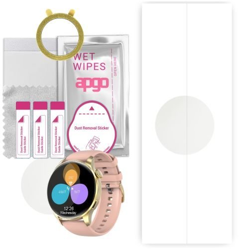 1x folia hydrożelowa MATOWA do Kello GT3 - apgo Smartwatch Hydrogel MATTE Protection Ochrona na ekran smartwatcha