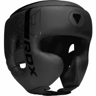 Ochraniacze do sportów walki - RDX Kask bokserski F6 czarny - miniaturka - grafika 1