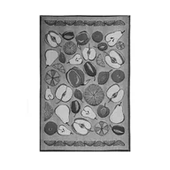 Ściereczki, gąbki, czyściki - Ściereczka kuchenna Owoce 60 x 50 Szary Bawełna TEXPOL - miniaturka - grafika 1