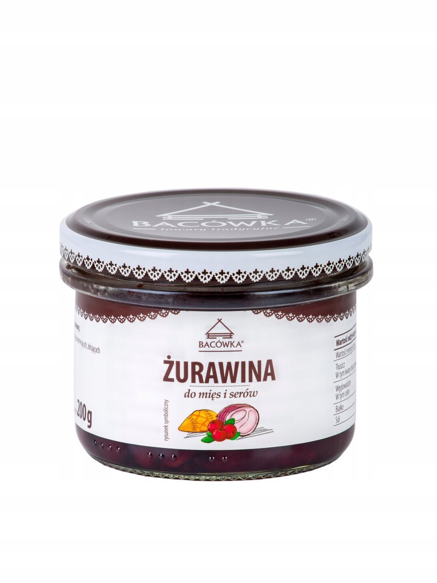 ŻURAWINA DO MIĘS I SERÓW BACÓWKA 200G