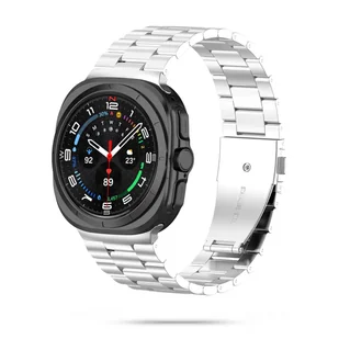 Stalowa bransoleta Galaxy Watch Ultra 2024 Srebrna - Akcesoria do smartwatchy - miniaturka - grafika 1