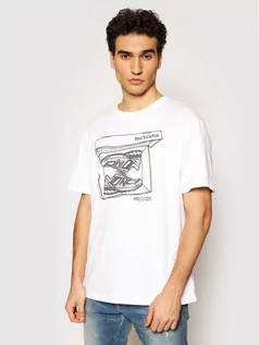 Koszulki męskie - New Balance T-Shirt Essentials Shoebox MT11542 Biały Relaxed Fit - grafika 1