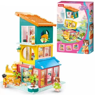 Klocki Sluban Domek Jenga Willa Hotel Friends Girl's Dream 571 El. - Klocki - miniaturka - grafika 1