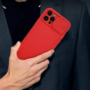 Etui MOTOROLA MOTO G10 / G30 Silikonowe z Osłoną na Aparat Nexeri Silicone Lens czerwone - Etui i futerały do telefonów - miniaturka - grafika 7