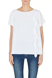 Armani Exchange Zrównoważona bluzka Cross Gender, biała, L, biały, L - Bluzki damskie - miniaturka - grafika 1