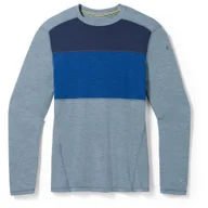 Koszulki sportowe męskie - Męska koszulka Smartwool M Classic Thermal Mrn Bl Colorbl Crew B Rozmiar: L / Kolor: niebieski - miniaturka - grafika 1