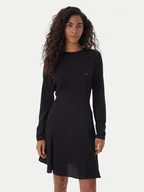 Sukienki - Tommy Jeans Sukienka codzienna DW0DW21916 Czarny Regular Fit - miniaturka - grafika 1